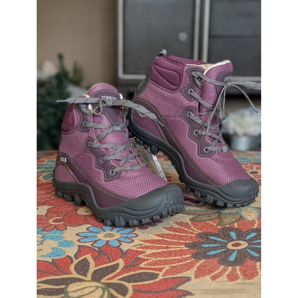 XPETI Dimo Women's Size 8 Purple Waterproof Hiking Boots Outdoor Trail Shoes